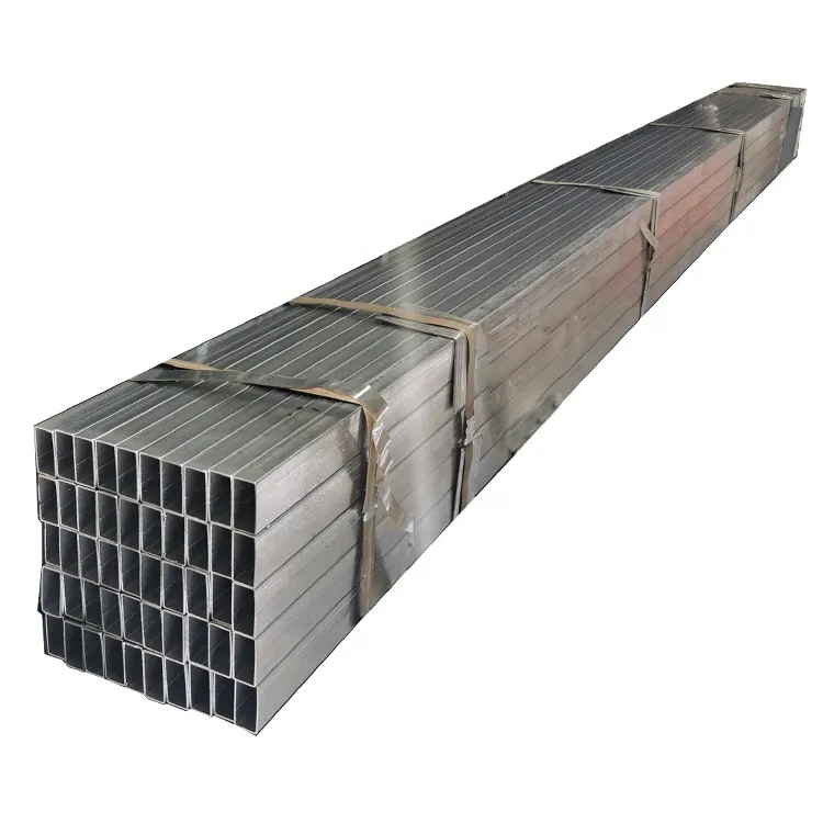 Carbon Steel Galvanized  Rectangular Tube Steel Pipe  for Fence and Building Materials